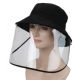 Hat with face sheild