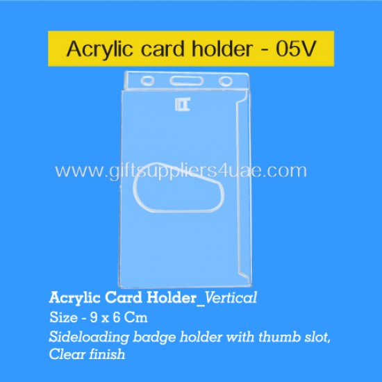 ID Card Holder_Acrylic Vertical