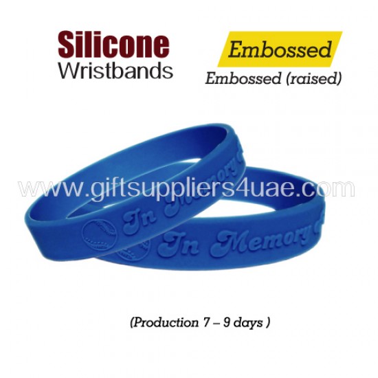 Silicone Wristbands with Embossing