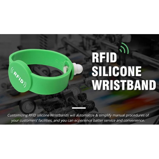 Magnetic lock rfid wristbands