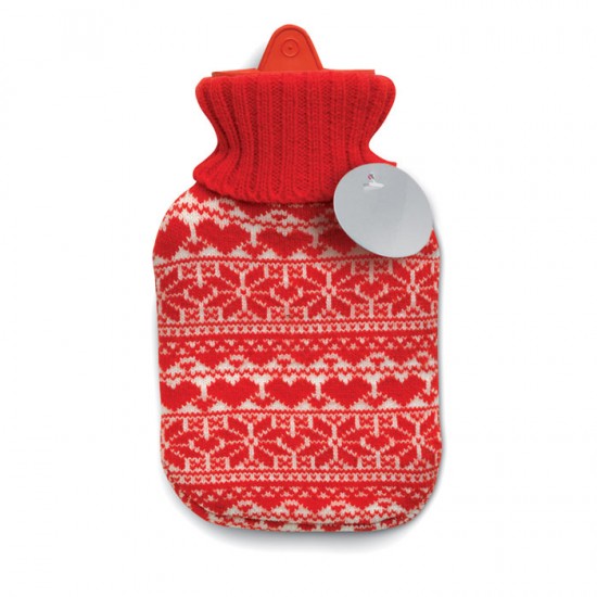 Hot water bottle with jersey in Nordic design