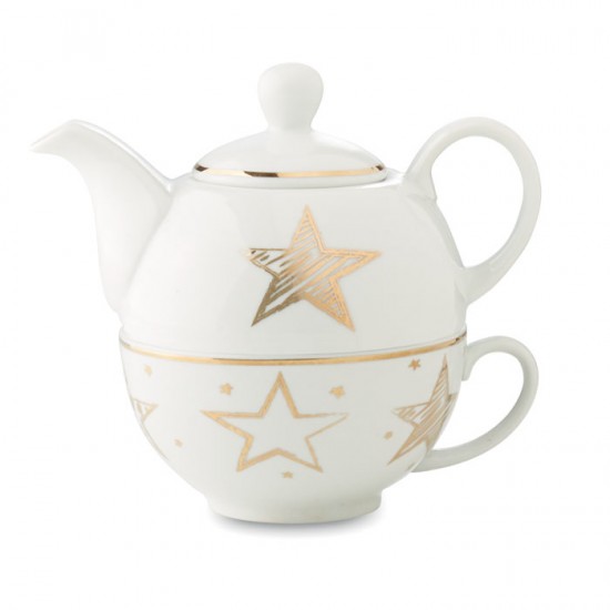 Tea set including a teapot of 400 ml