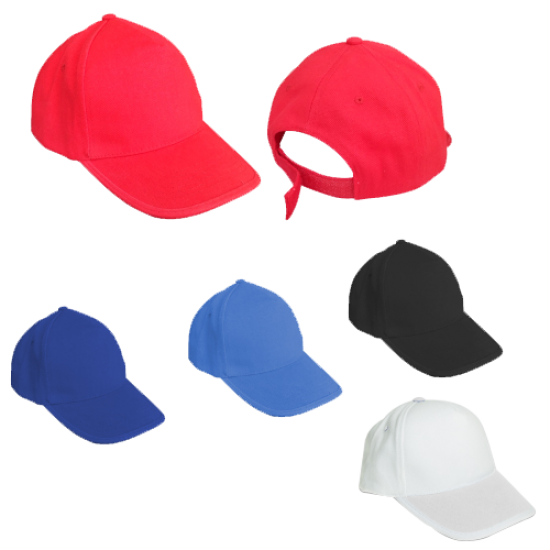 Brush Cotton Caps in One Full Color