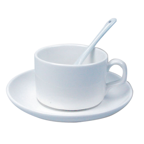 Tea Cup with Spoon and Saucer 180