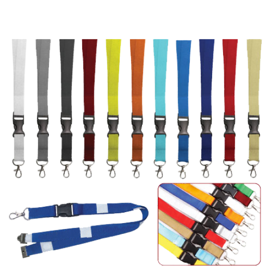 Standard Lanyards with Safety Hook & Buckle 20mm