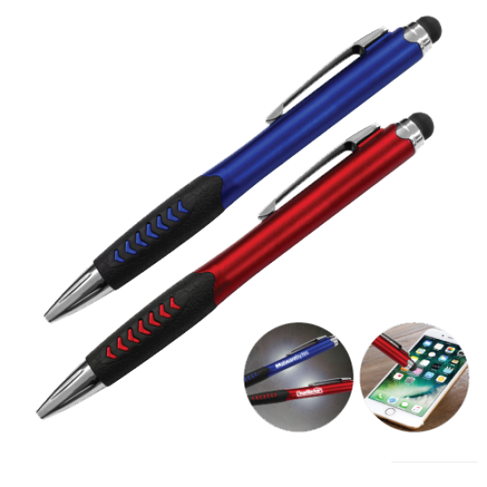 Pen with Stylus and Laser illuminated